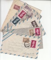 Flugpost Argentinien - Strasbourg/Kehl, 5 Briefe 1954
