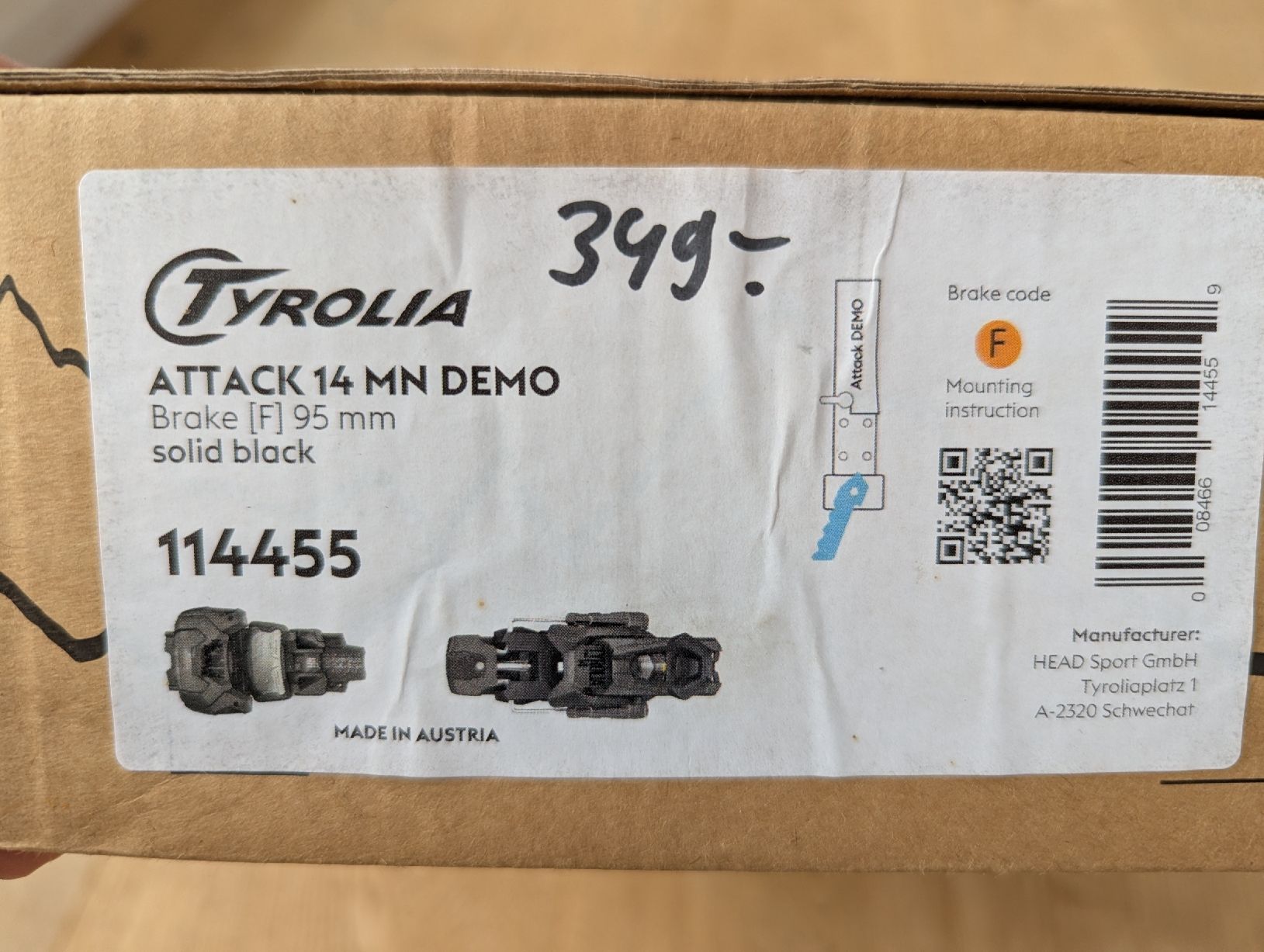 Tyrolia Fixations: Neu - Tyrolia Attack 14 Demo Bindung – Neuf (Voir description) à Maienfeld par nrgruber 6