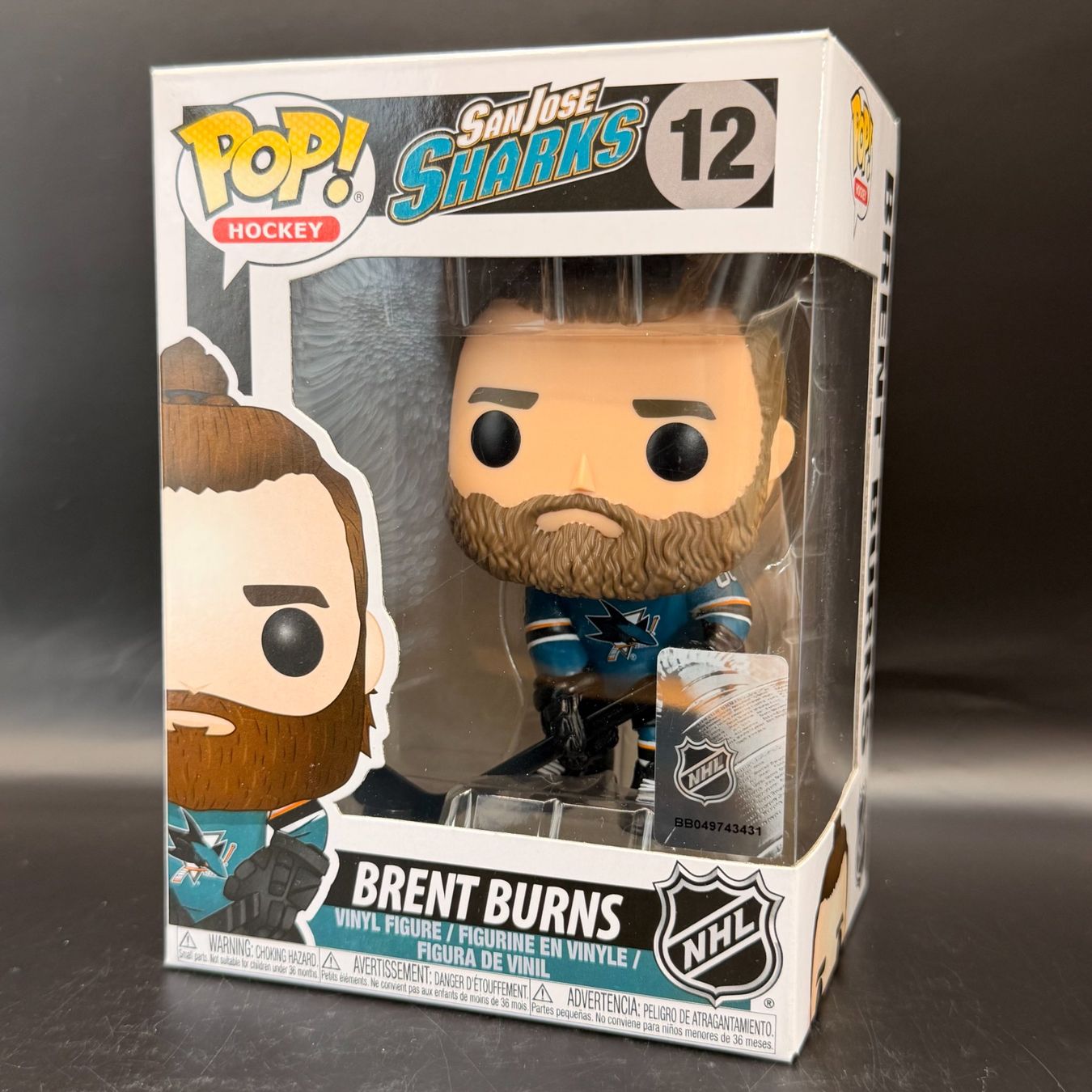 Funko Statuette: Funko Pop! NHL Brent Burns 12 – Usato da Düdingen venduto da Nerdworld