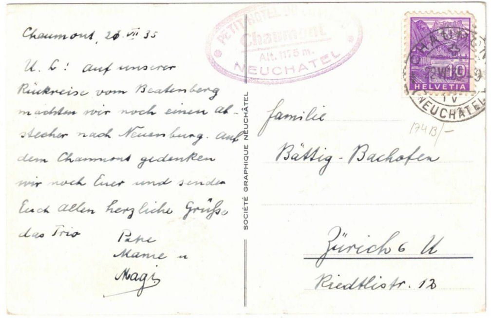 Cartoline postali: Chaumont - Standseilbahn – Usato da Binningen venduto da Mountainrider 1