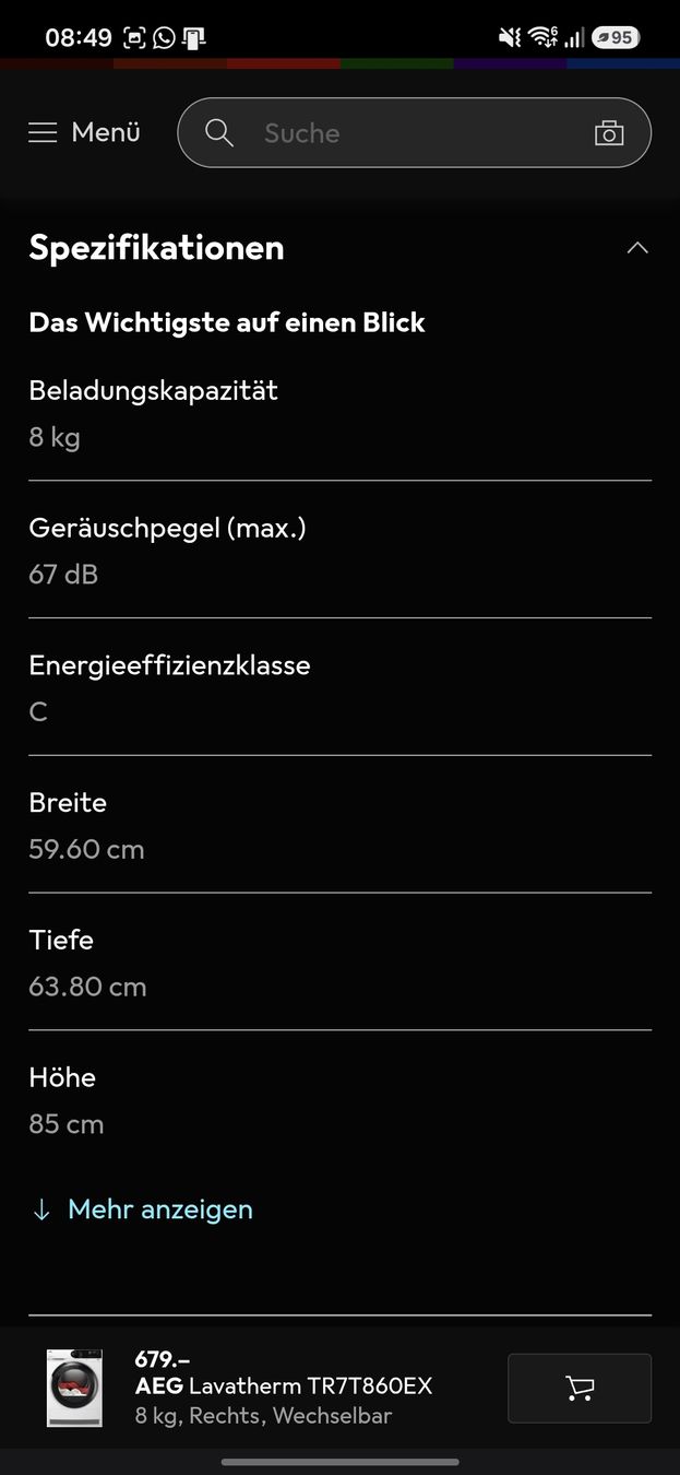 AEG Wäschetrockner: Trockner AEG Lavatherm  8kg – Gebraucht aus Altnau von Fraeser1983 3