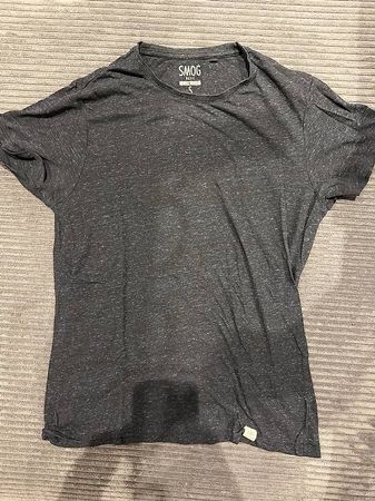 Smog T-Shirt Herren grau meliert Gr. M Basic