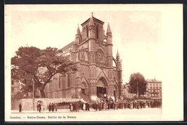 Genève, Eglise Notre-Dame, Sortie de la