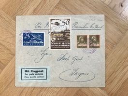 1924. Internationales Schaufliegen Romanshorn. Briefcouvert