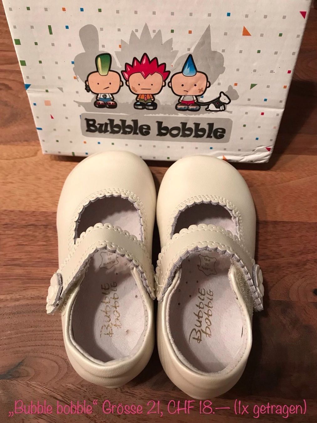 Scarpe per ragazze: Weisse Halbschuhe, Grösse 22 – Usato da Baar venduto da Princesaphantagiro
