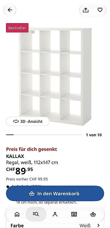 Scaffali: IKEA KALLAX Regal – Usato da Adliswil venduto da LordMarshal 1