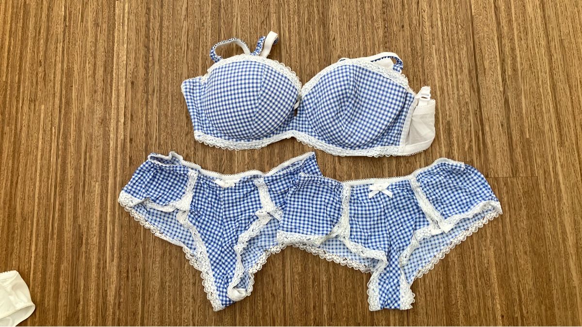 Altra biancheria intima: Unterwäsche Set Karo blau/weiss – Usato da Ruggell venduto da VegasGirl
