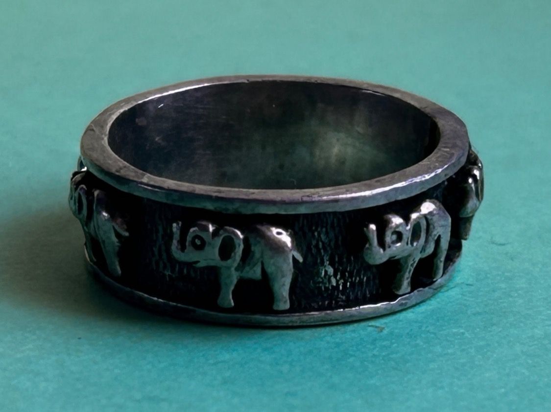 Anelli: Silberring Elefanten, Gr. 60 – Usato da Dittingen venduto da Bijoubelle