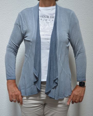 leichte, offene Shirtjacke von Tom Tailor, Grösse L