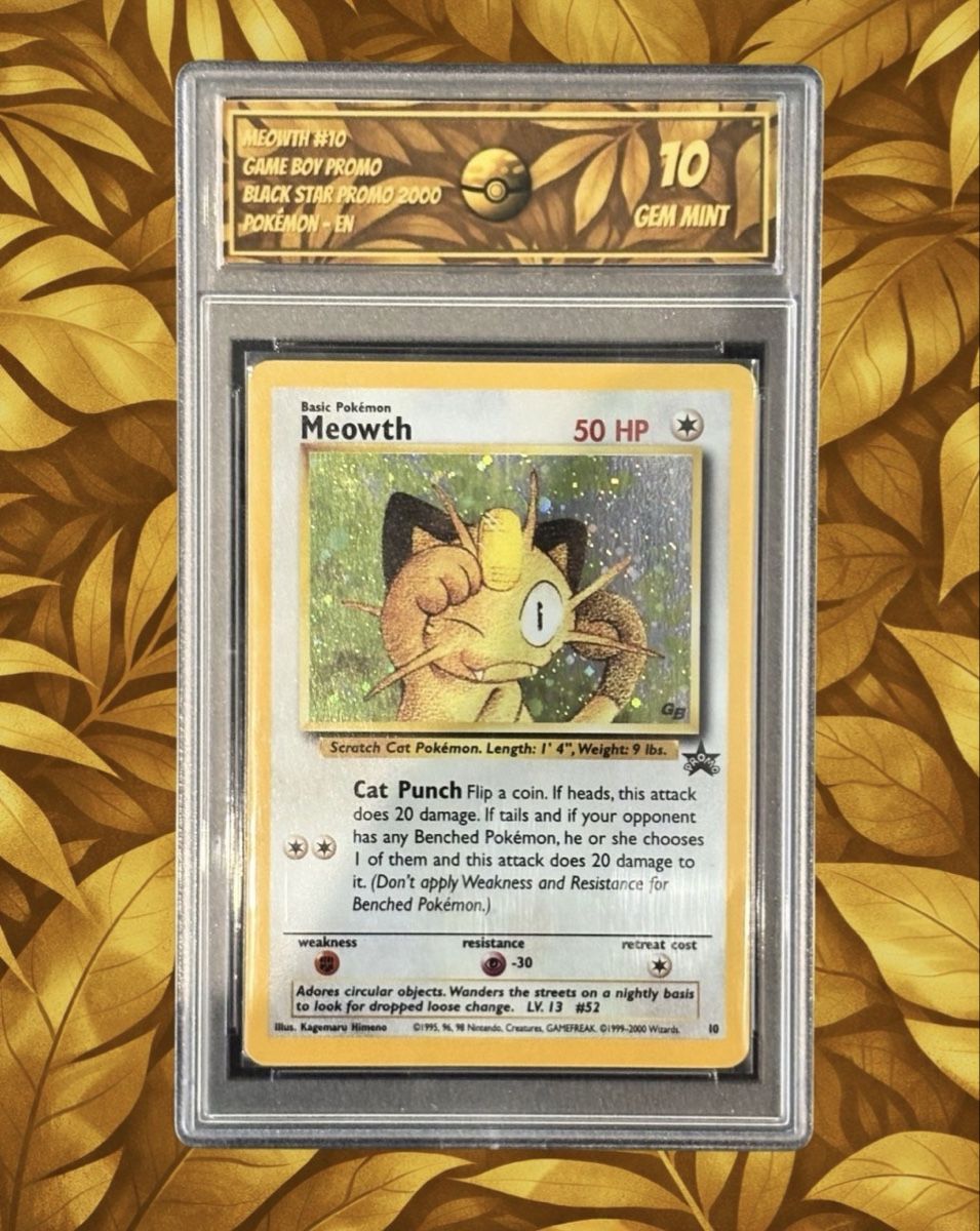 Pokémon Sammelbilder & Trading cards: Meowth #10 SG10 Game Boy Promo – Neu (gemäss Beschreibung) aus Orsières von Arnodrg
