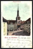 Solothurn, Zeitglockenturm zwischen der 