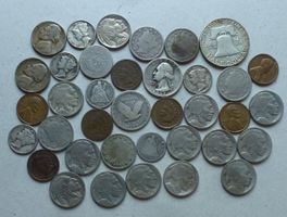 USA Lot ++ 37 Stück Münzen ab 1854