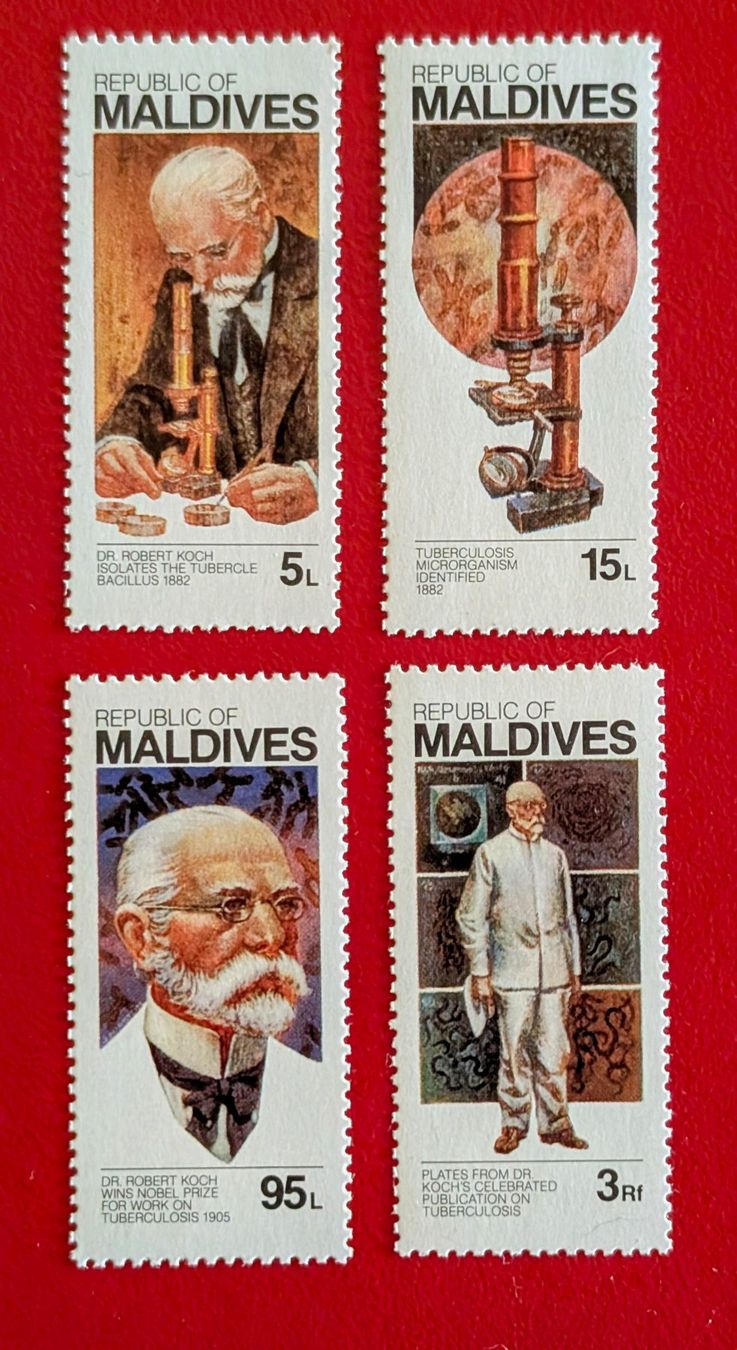 Alle Briefmarken: MALEDIVEN ROBERT KOCH TUBERKULOSE 1983** POSTFRISCH – Neu (gemäss Beschreibung) aus Düdingen von Quartierstrasse