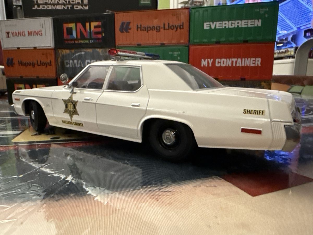 Dodge Modellini d'auto: Dodge Sheriff Hazzard County weiss Polizeiauto – Usato da Basel venduto da Zomeg 4