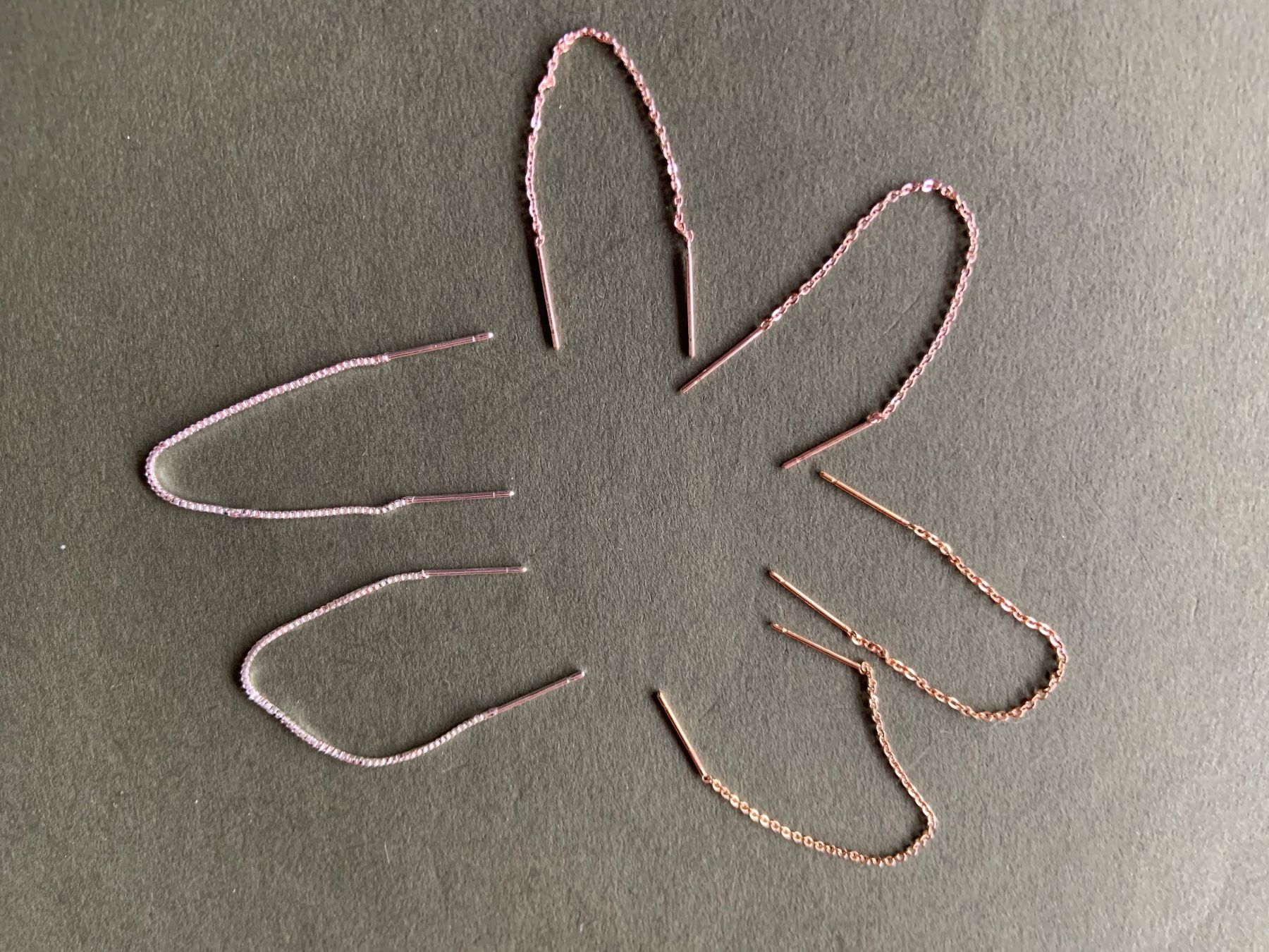 Orecchini pendenti & Orecchini a lobo: Faden-Ohrenringe pro Stk (8-9cm lang) – Usato da Laufen venduto da Bellebellezza 7