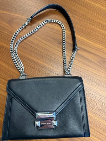 Michael Kors Damen-Handtasche aus Leder – Schwarz – Original