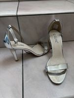 CUBE Silber Sandaletten High Heels Gr. 40