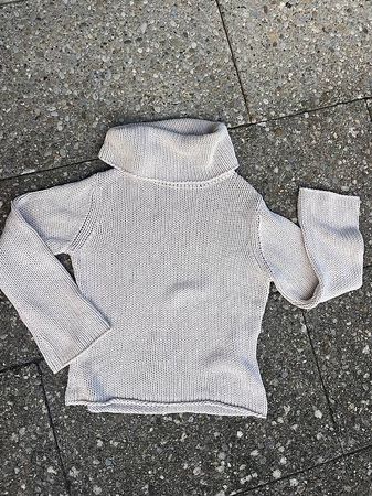 More & More Rollkragen Pullover, grob gestrickt, Baumwolle 
