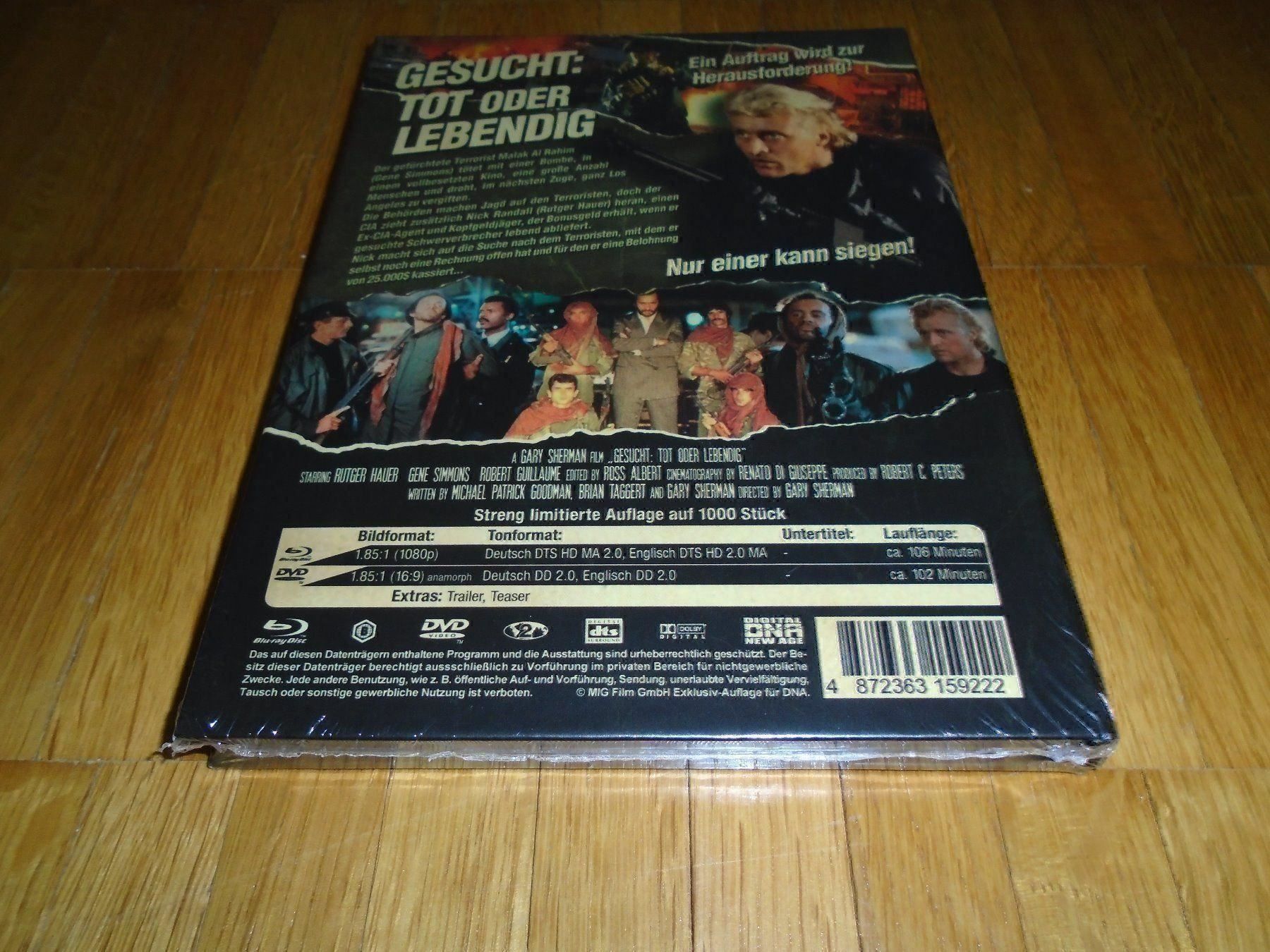 Tutti i DVDs: Gesucht - Tot oder Lebendig - MEDIABOOK - UNCUT – Nuovo e nell'imballaggio originale da Basel venduto da havsok 1