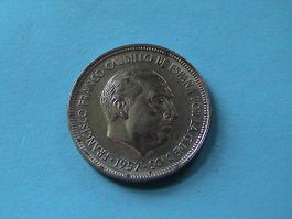 5 Pesetas - Spanien - Franco - 1957