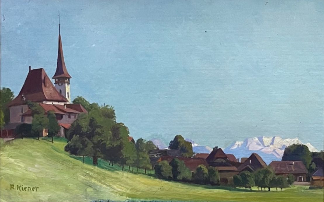 Dipinti: Kiener Robert (1866-1945) – Usato da Grosshöchstetten venduto da Perle1951 1