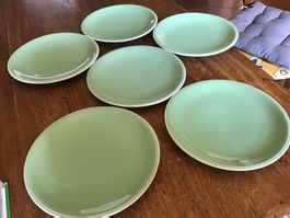 Lot 6 assiettes plates Rössler swiss vintage