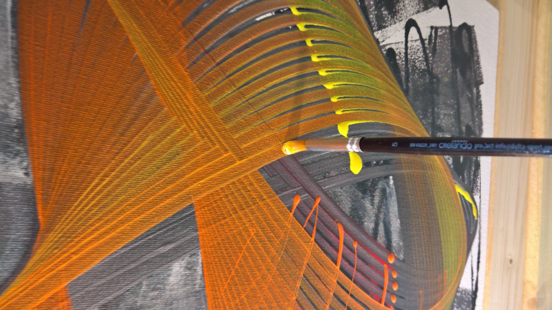 Dipinti: Original Gemälde, abstrakte Kunst, 50 x 70 cm – Nuovo (secondo la descrizione) da Buchs AG venduto da Forfree 3