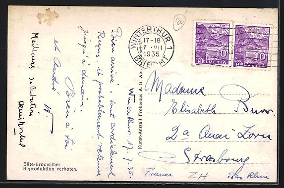 Cartes postales: Winterthur, Unfallversicherungsgebäude – D'occasion à Berlin par bartko-reher 1