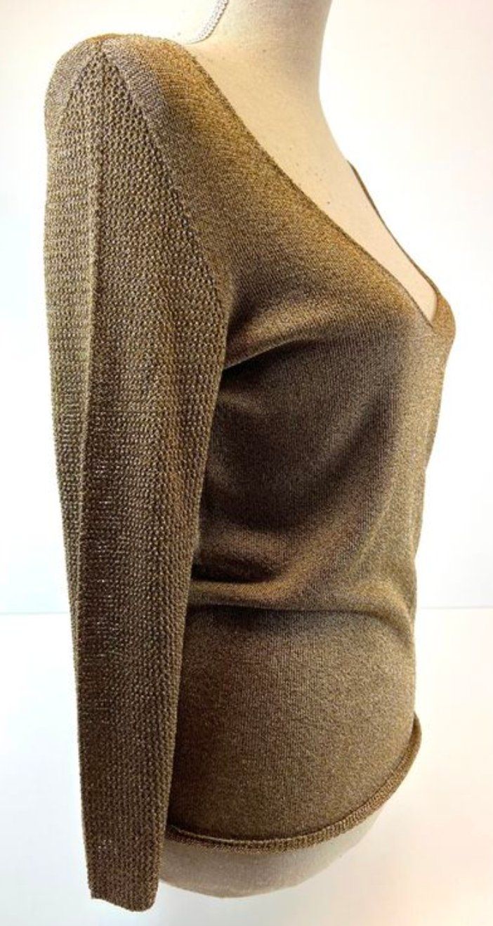 Maglioni & Felpe: TRUSSARDI JEANS Feinstrick Pullover mit V-Ausschnitt, Gr.M-L – Usato da Pfäffikon ZH venduto da siae 7