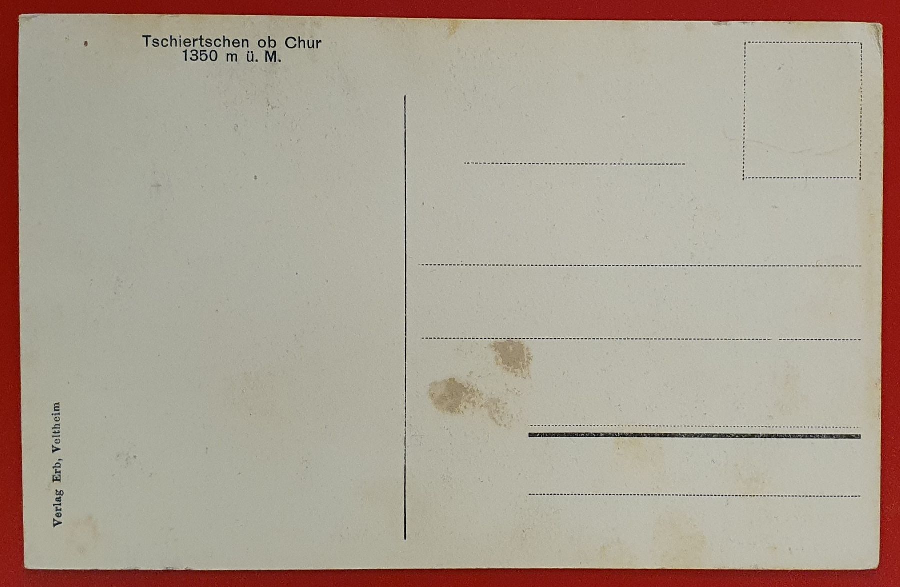 Cartoline postali: Tschiertschen - Blick v. Joch gegen die Lenzerheide – Usato da Kreuzlingen venduto da Rschweiz1 1