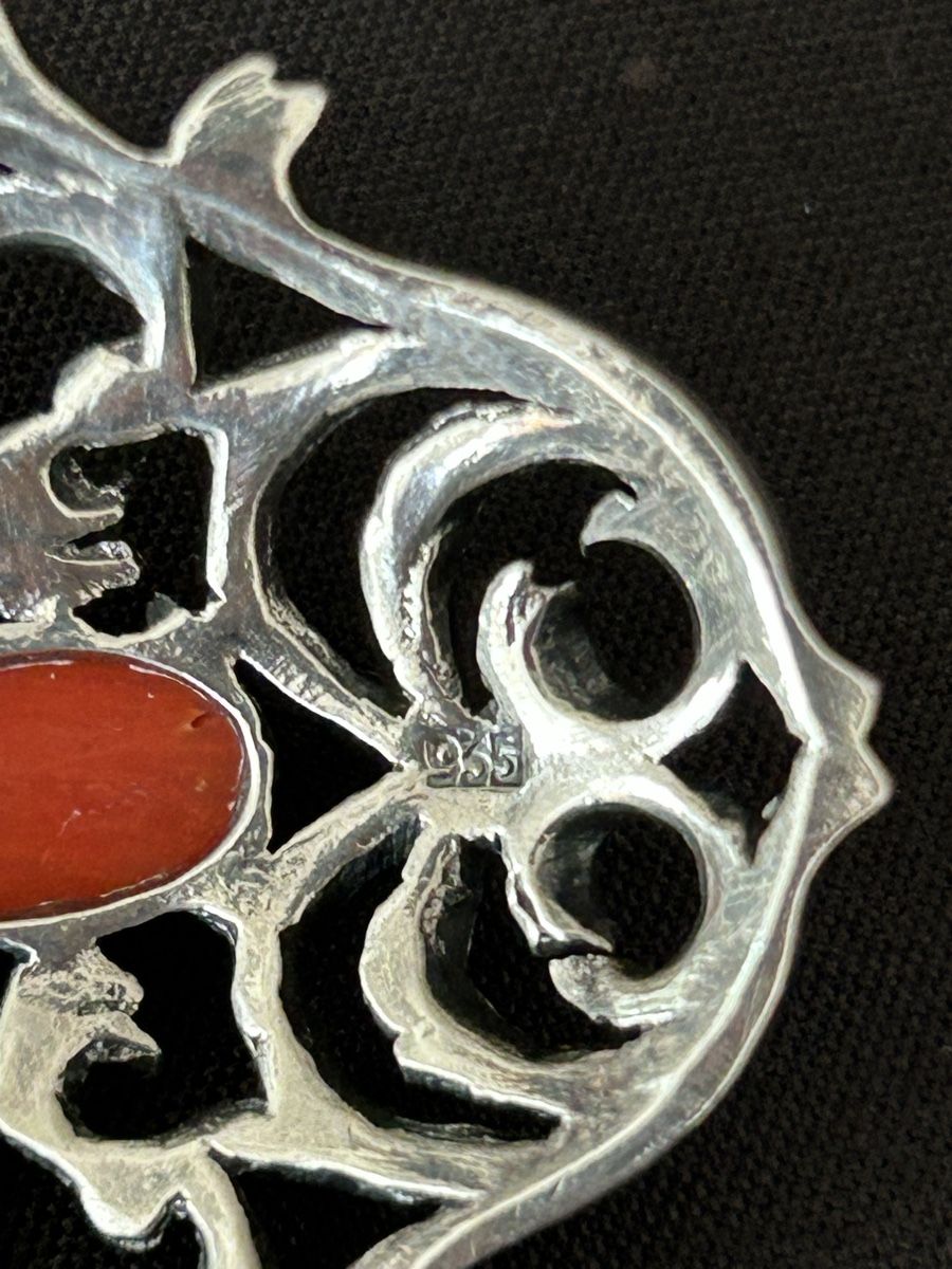 Anhänger: Anhänger Vintage Silber/Koralle – Gebraucht aus Reinach BL von meinstil 3
