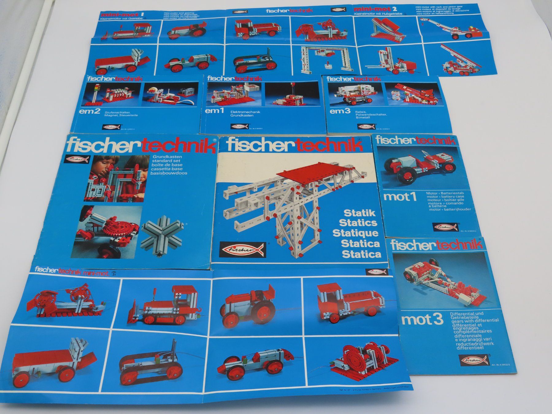 Fischer Kit di costruzioni: 2x Fischertechnik Box 1000 mit Anleitungen – Usato da Reinach BL venduto da WBZ-Flohmarkt 7