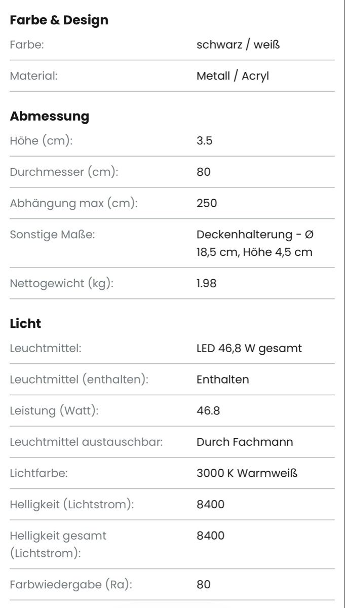 Lampadari & plafoniere: Pendelleuchte – Usato da Uesslingen venduto da ni87 4