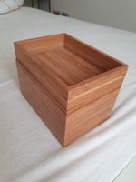 Schöne Bambusbox mit Deckel, vielseitig verwendbar (2Stk).