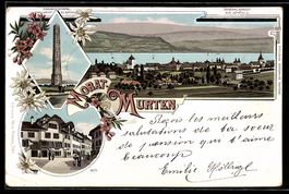 Litho Morat-Murten, Gesamtansicht, Schla
