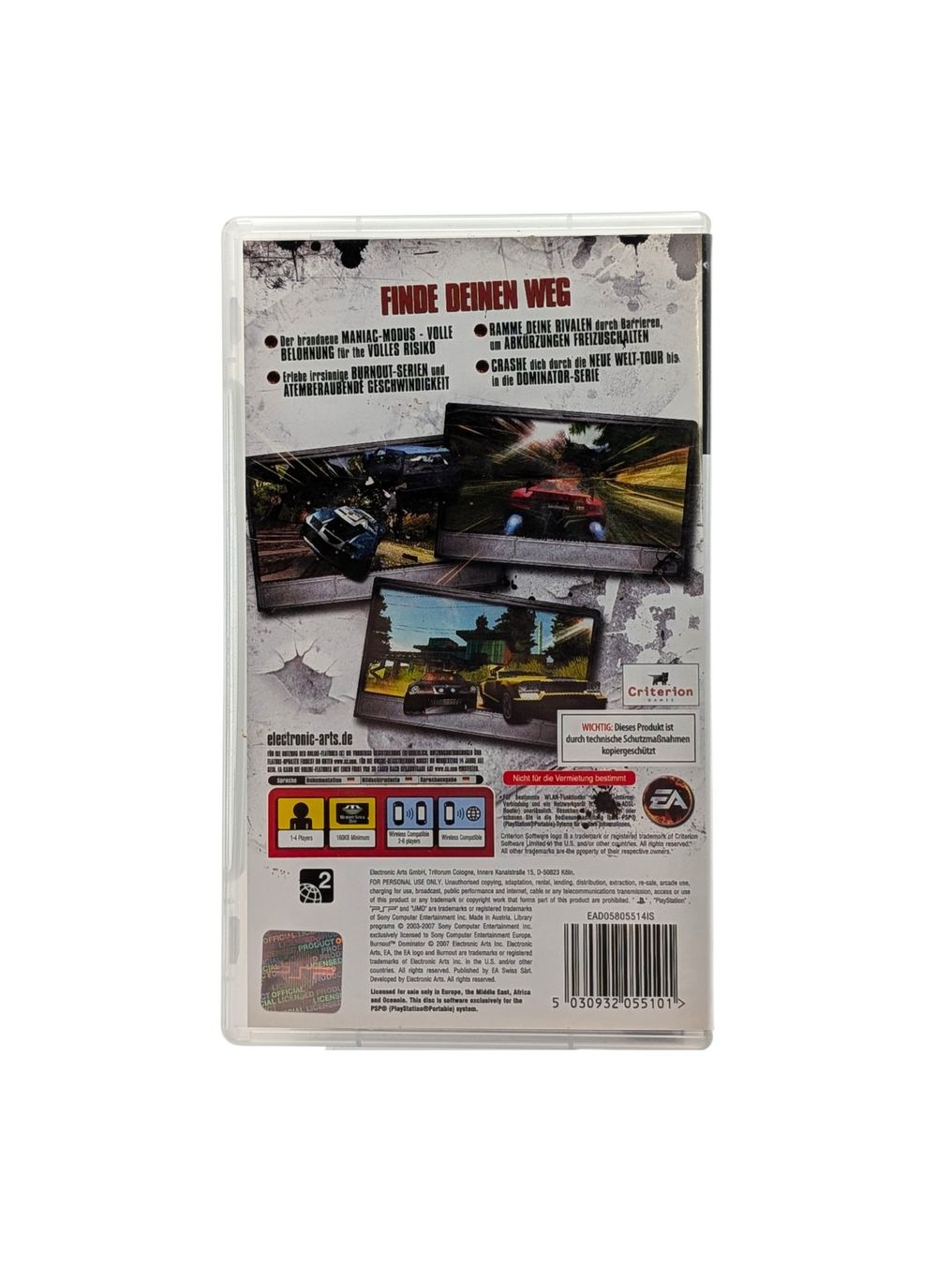 Burnout Dominator - PSP Essentials | Version complète PAL