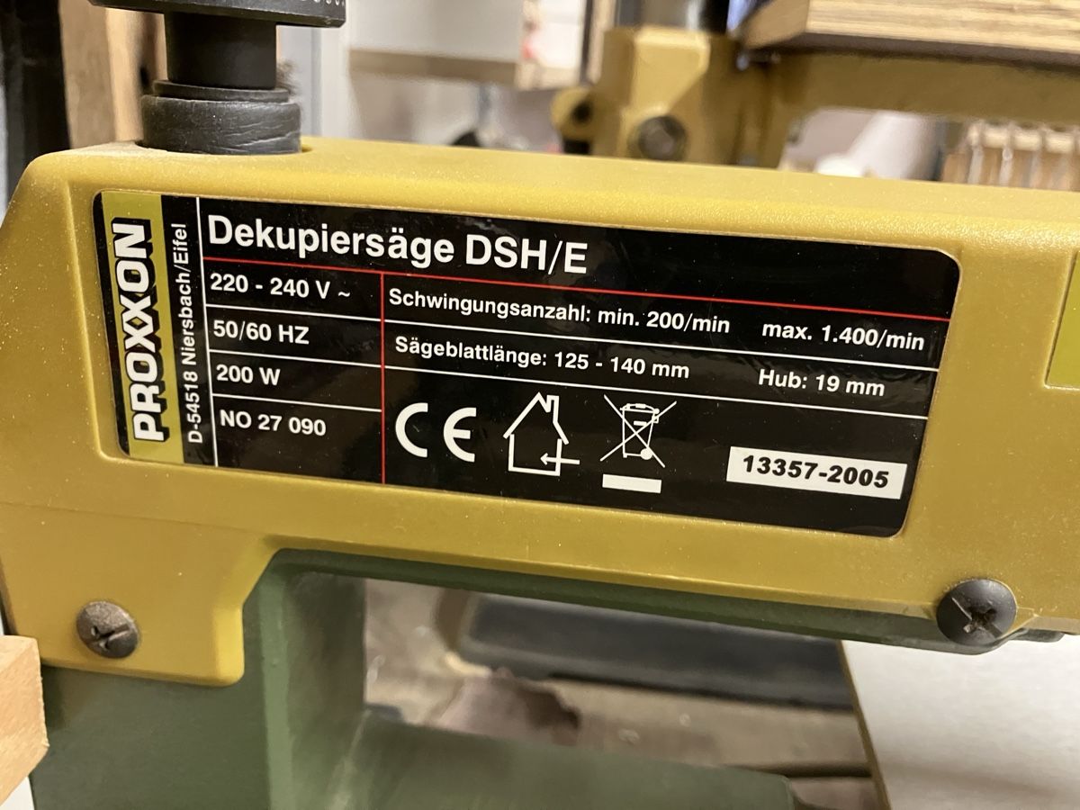 Proxxon Scies: Proxxon DSH/E Dekupiersäge – D'occasion à Schönenwerd par Lichi 2