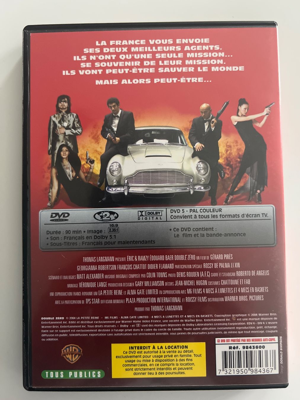 Alle DVDs: DVD « Double Zéro » Eric & Ramzy Édouard Baer – Gebraucht aus Bouveret von Feelgoodtrading 1
