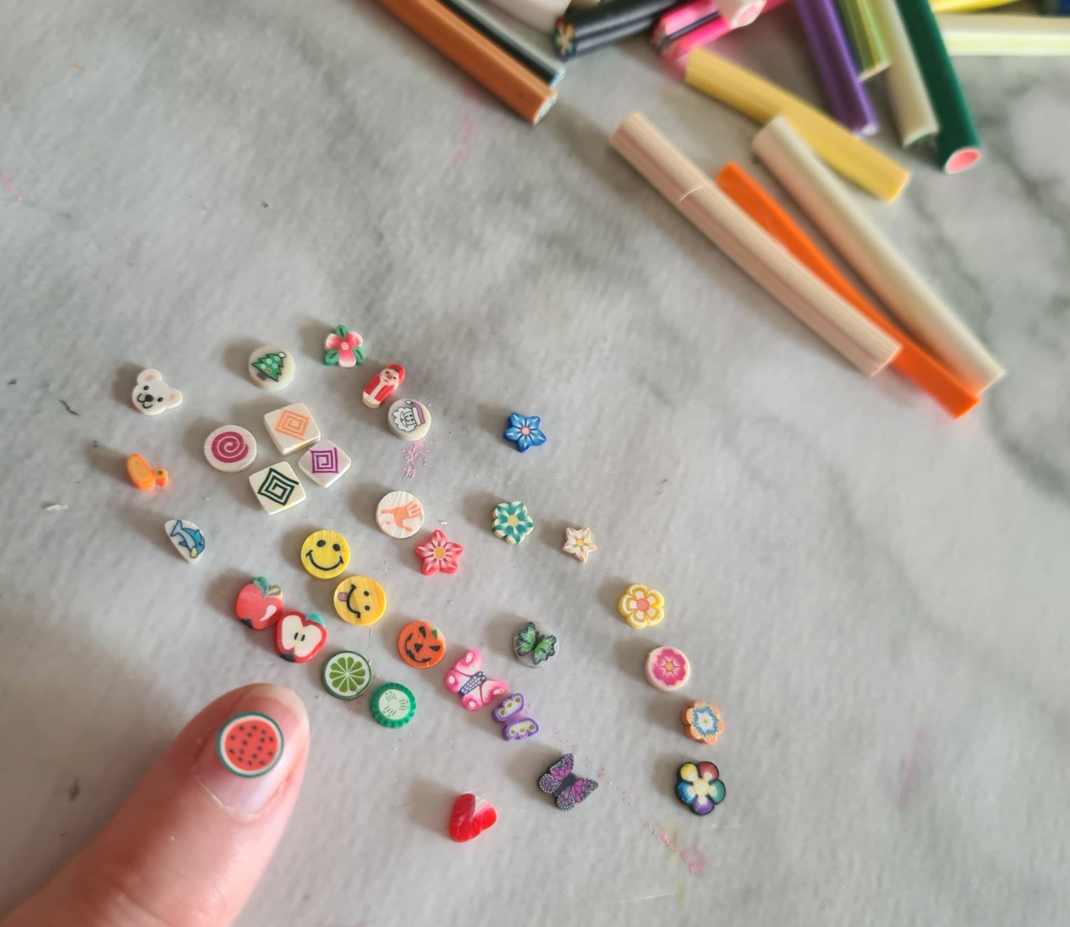 Unghie finte: 72 Polymer Stäbchen für Nageldeko oder Bastelprojekte, etc.! – Usato da Winterthur venduto da bibummi 6