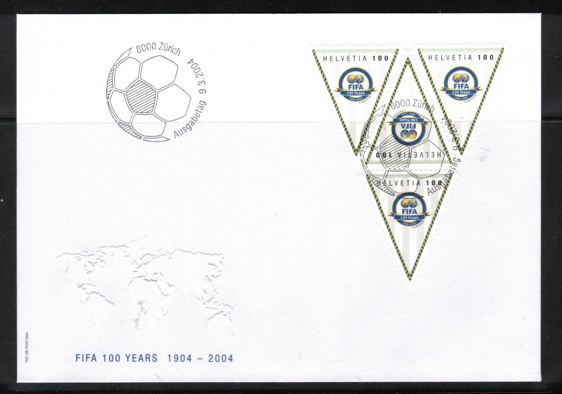 Tutti i francobolli: 2004 FDC 4er FIFA  aus ABO – Nuovo (secondo la descrizione) da Rheinau venduto da loxis