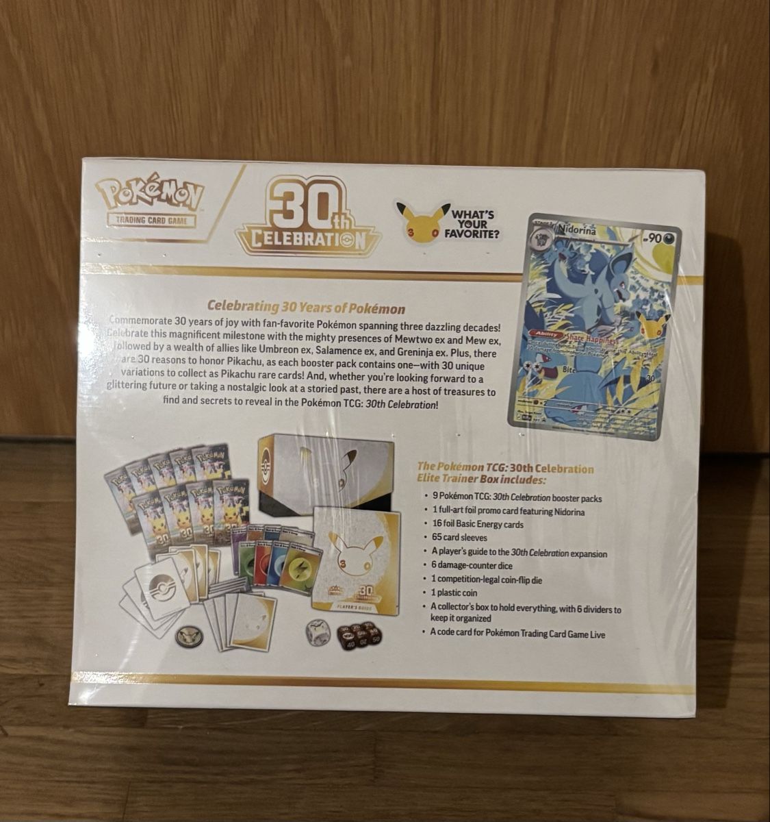 Pokémon Carte collezionabili: Coffret Pokémon Elite Trainer Box 30th – Nuovo (secondo la descrizione) da Grand-Lancy venduto da Mario64 1