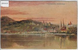 Lucerne (Evening) Künstlerkarte