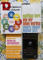 Bücher von Matthias Horx und Stephen Hawking