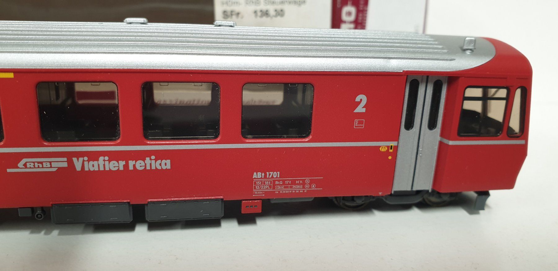 Bemo Modellini di ferrovie: Bemo RhB Arosa Steuerwagen 3254 131 – Nuovo (secondo la descrizione) da Geroldswil venduto da TopTrain54 5