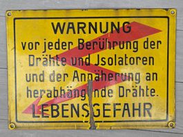 SBB Emailschild bombiert/gewölbt, mit Gebrauchsspuren