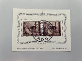 1946 4. Lichtensteiner Briefmarkeausstellung. ET-Stempel
