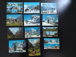 12x AK Grindelwald Sammlung ab 1962
