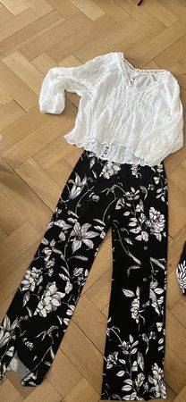 H&M Sommerbluse & Hose,  blumig-chic im Set