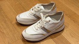 Absolut neue GEOX Schuhe Grösse 39 weiss/silber/gold/glitter