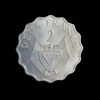 RUANDA 2 FRANCS 1970
